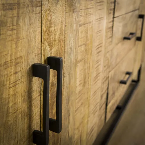 Sideboard Werdi | Mango massiv | weiß Antik