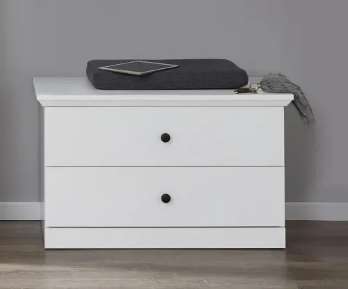 Sitzbank Baxter | Landhausstil | weiß ohne Sitzkissen