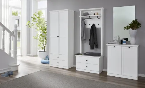 Sitzbank Baxter | Landhausstil | weiß ohne Sitzkissen