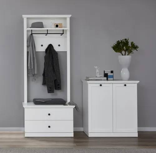 Sitzbank Baxter | Landhausstil | weiß ohne Sitzkissen