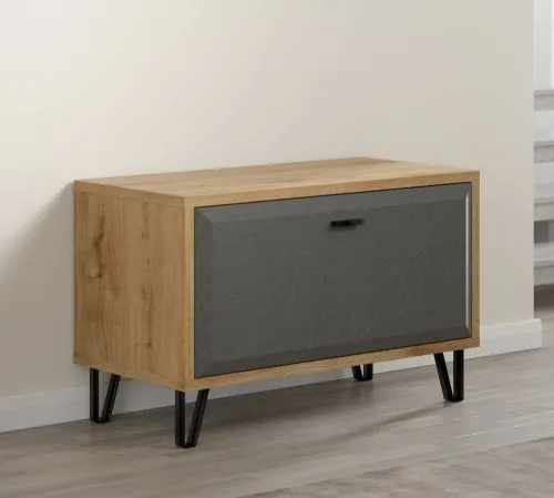 Sitzbank Cheyenne | Eiche Navarra / Filz Dark Grey