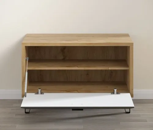 Sitzbank Cheyenne | Eiche Navarra / Filz Dark Grey