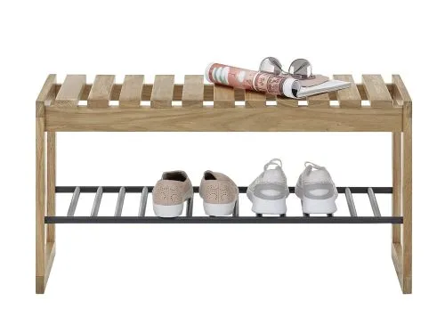 Sitzbank Garderobenbank Bantry 1 | Eiche massiv