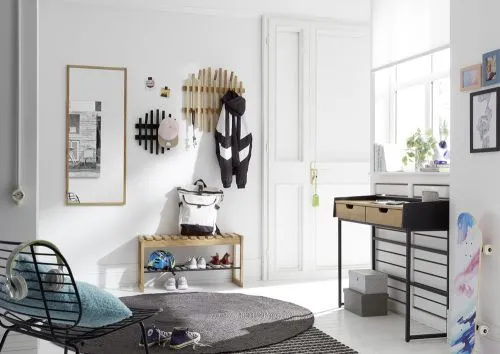 Sitzbank Garderobenbank Bantry 1 | Eiche massiv