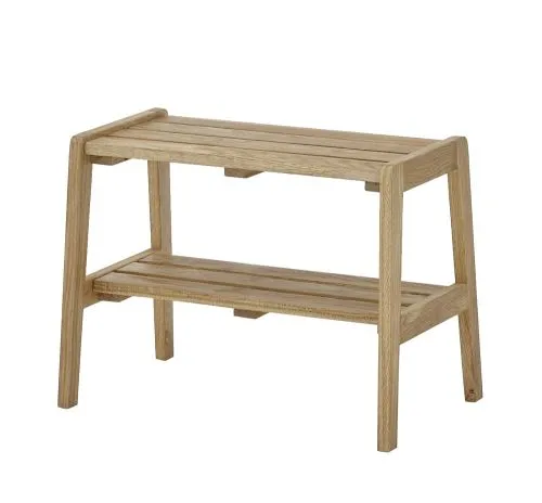 Sitzbank Garderobenbank Bantry 2 | Eiche massiv | 60x45x36 cm