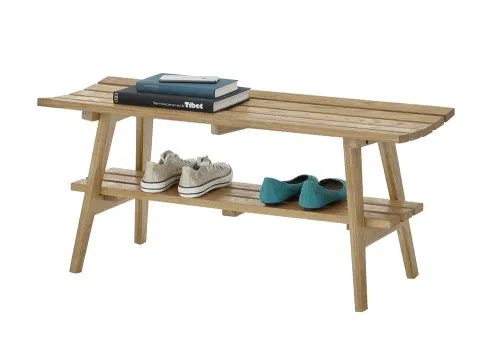 Sitzbank Garderobenbank Bantry 3 | Eiche massiv | 100x45x36 cm