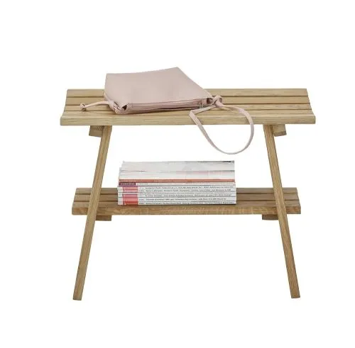 Sitzbank Garderobenbank Bantry 3 | Eiche massiv | 60x45x36 cm