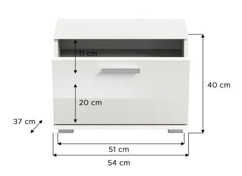 Sitzbank Prego | weiß Hochglanz