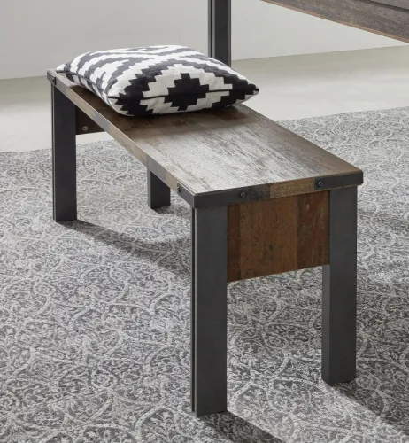 Sitzbank Prime | Old Used Wood / Matera grau | Shabby Look