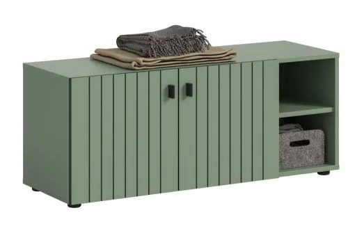 Sitzbank Station | Smoke Green | optionaler Sitzkissen