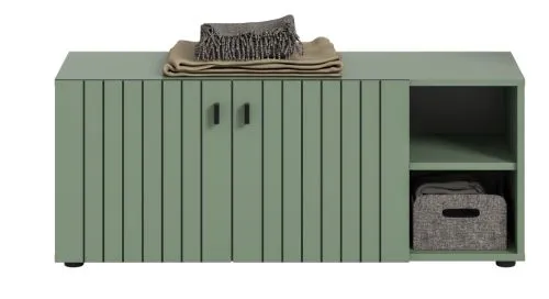 Sitzbank Station | Smoke Green | optionaler Sitzkissen
