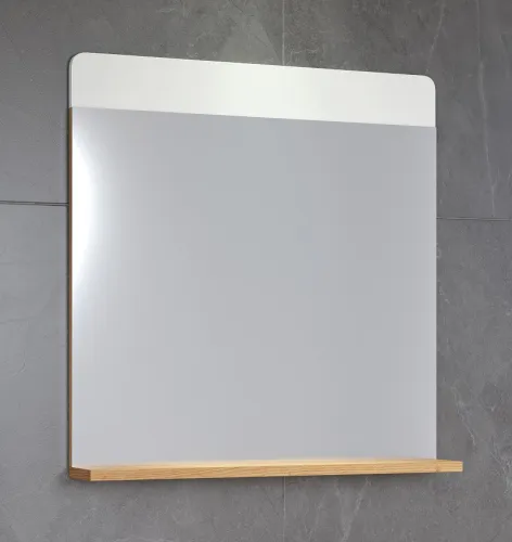 Spiegel Ciara | weiß Hochglanz / Artisan Eiche