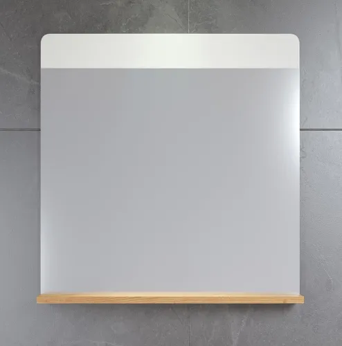 Spiegel Ciara | weiß Hochglanz / Artisan Eiche