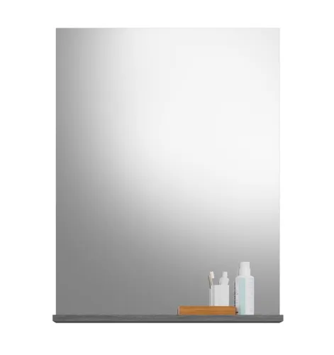 Spiegel Scout | rauchsilber mit LED Aufsatzleuchte