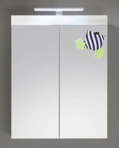 Spiegelschrank Amanda | weiß Hochglanz