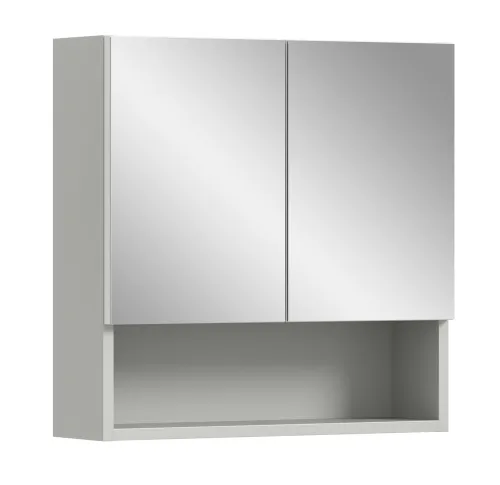 Spiegelschrank Copa | hellgrau | ohne Beleuchtung 55x55x17 cm