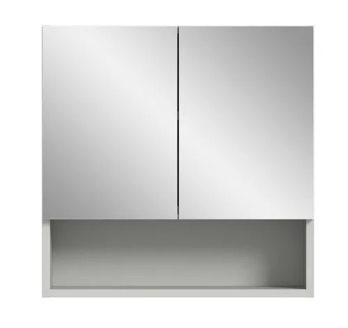 Spiegelschrank Copa | hellgrau | ohne Beleuchtung 55x55x17 cm