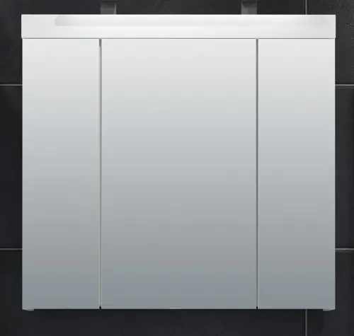 Spiegelschrank Devon | weiß Hochglanz