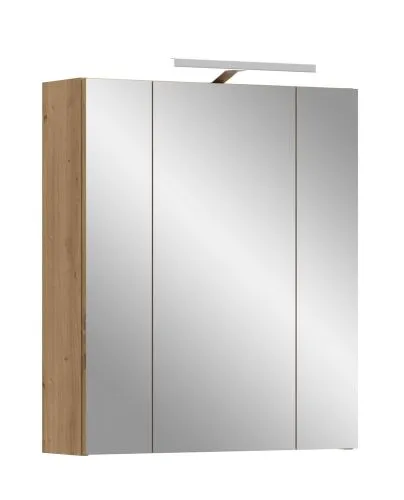 Spiegelschrank inkl. Beleuchtung Ice | Artisan Oak