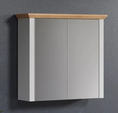 Spiegelschrank Landside | Landhausstil | Lichtgrau / Artisan Eiche