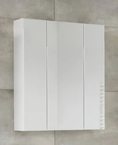 Spiegelschrank Monte | weiß Hochglanz ohne Aufsatzleuchte