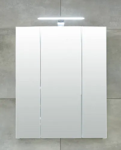 Spiegelschrank Monte | weiß Hochglanz ohne Aufsatzleuchte