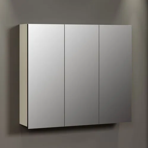Spiegelschrank Pure Bliss, Kashmir Hellgrau / Schwarz