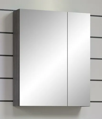 Spiegelschrank Riva | weiß / rauchsilber ohne Beleuchtung