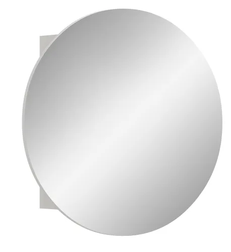 Spiegelschrank rund Riff | weiß | LED Beleuchtung