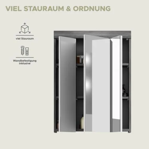 Spiegelschrank Scout | rauchsilber