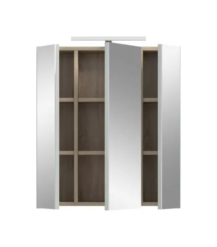 Spiegelschrank Star | hellgrün / Eiche | mit Beleuchtung