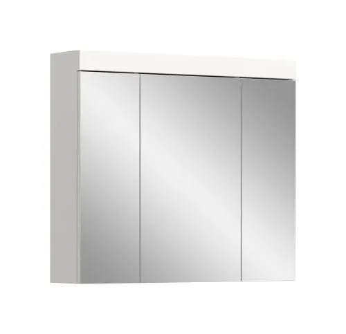 Spiegelschrank Viana 1 | weiß mit Aufsatzleuchte