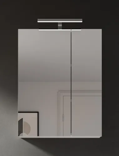 Spiegelschrank Vira | weiß | mit LED Beleuchtung 60x77x18