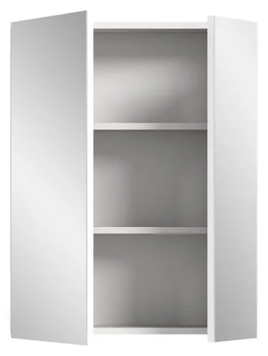 Spiegelschrank Vira, Spiegelschrank mit zweiflügeliger Spiegeltür und Griffmulde – Ansicht 4