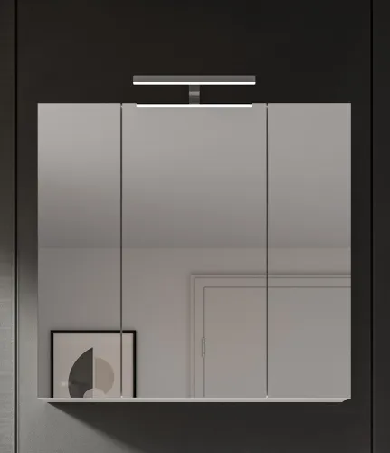 Spiegelschrank Vira | weiß | ohne Beleuchtung 82x77x18