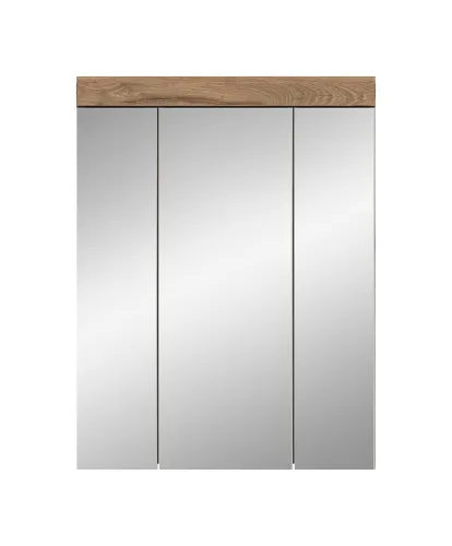 Spiegelschrank Wave | Nox Oak | optional Beleuchtung