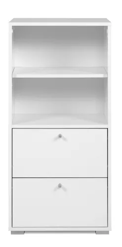 Standregal Fyn | mit Schubkästen | weiß
