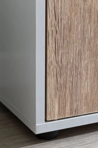 Standregal Samo | weiß / Sonoma