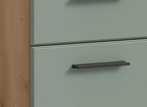 Standschrank breit Scout | mit Schubkasten | Salbei / Artisan Eiche