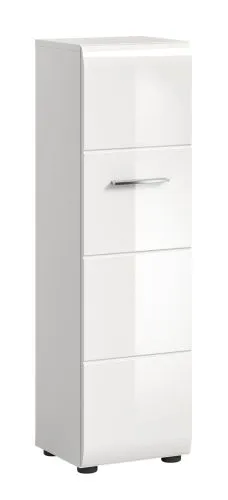 Standschrank Hängeschrank Ice | weiß / weiß Hochglanz