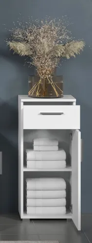 Standschrank Unterschrank Wons | weiß Hochglanz