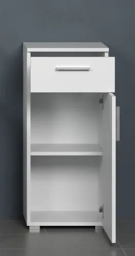 Standschrank Unterschrank Wons | weiß Hochglanz