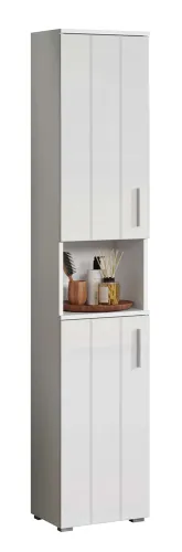 Standschrank Wons | weiß Hochglanz