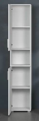 Standschrank Wons | weiß Hochglanz