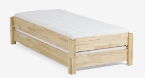 Stapelbett Freesia | 2er Set | Buche massiv | natur geölt | 90x200