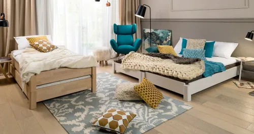 Stapelbett Freesia | 2er Set | Buche massiv | natur geölt | verschiedene Größen