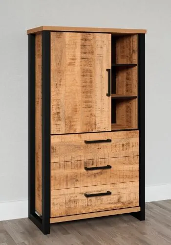 Stauraum Schrank Enna, Mango Dekor – Ansicht 3