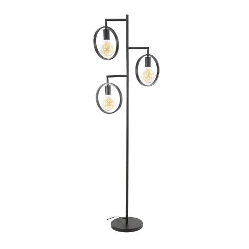 Stehlampe Machi | 3 Leuchten | Metall | Charcoal