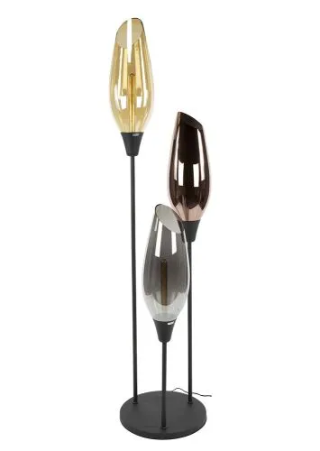 Stehlampe Tulip 2 | 3 Leuchten | schwarz