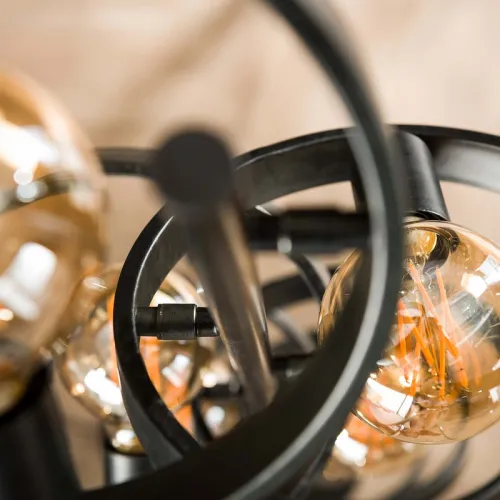 Stehlampe Yoko | 8 Leuchten | Metall | Charcoal